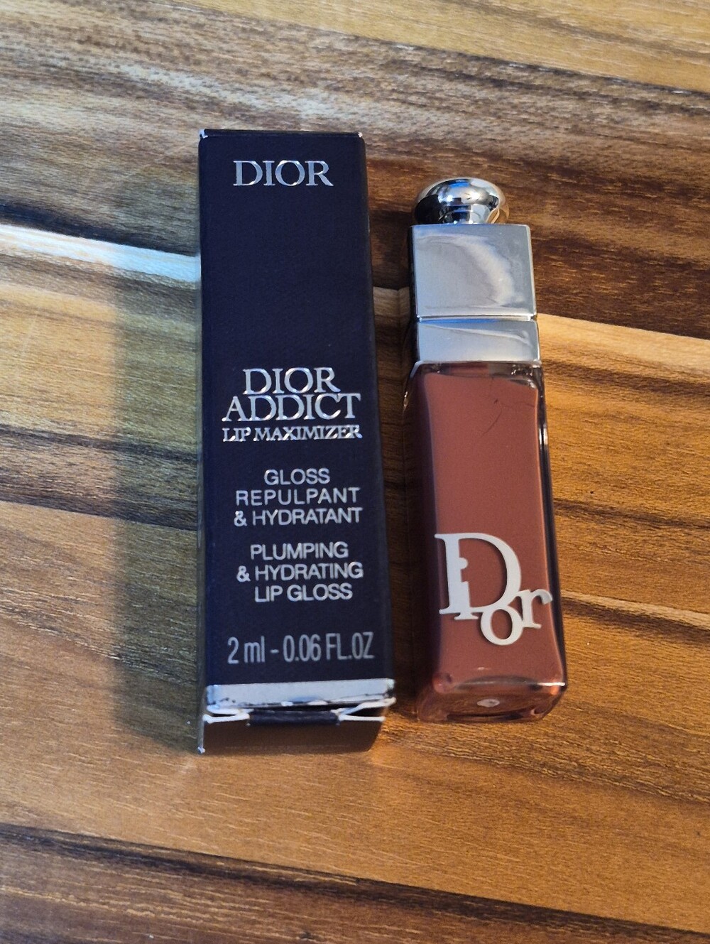 Dior Addict Lip Maximizer: Intense Spice (018 A Bold Chestnut) 2ml (Mini) NIB